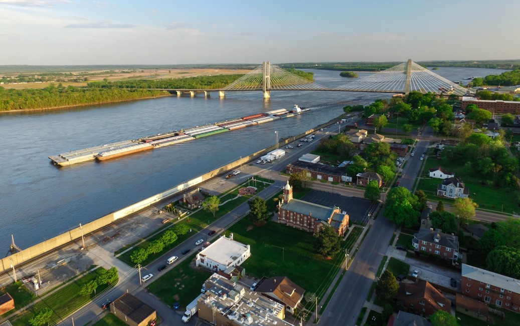 river from air